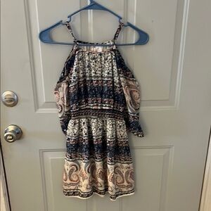 Navy Paisley Kids Dress